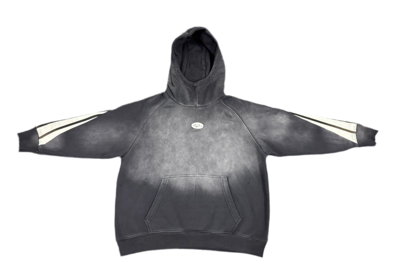 Arcaius half striped hoodie